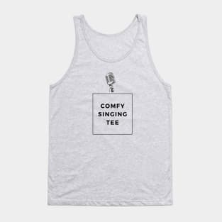 Comfy Singing Tee Microphone Funny Vocalist Tank Top